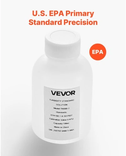 Koduva Drumstumo kalibravimo tirpalas VEVOR TN500-2, 0 NTU, 100 ml