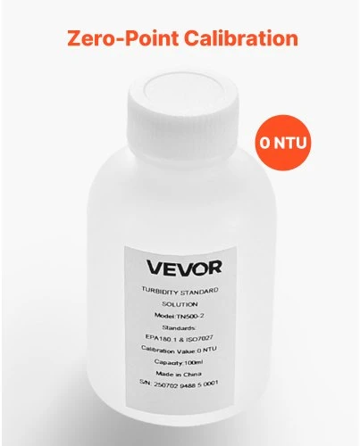 Koduva Drumstumo kalibravimo tirpalas VEVOR TN500-2, 0 NTU, 100 ml
