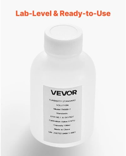 Koduva Drumstumo kalibravimo tirpalas VEVOR TN500-2, 0 NTU, 100 ml
