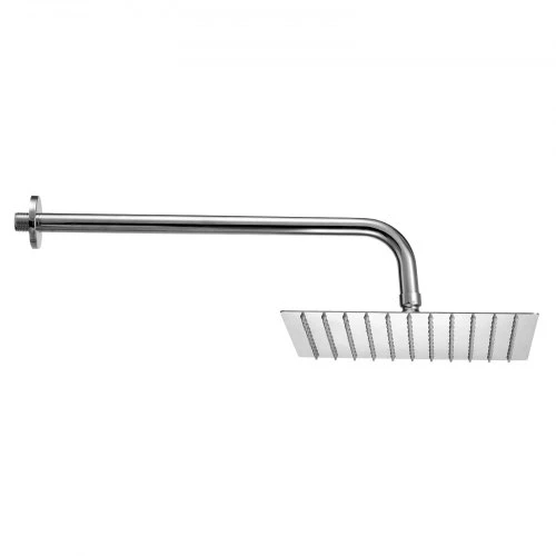 VEVOR Dušo maišytuvo komplektas BF10-311G, kvadratinė lietaus dušo galvutė 25 cm, rankinis dušas, chromo spalvos