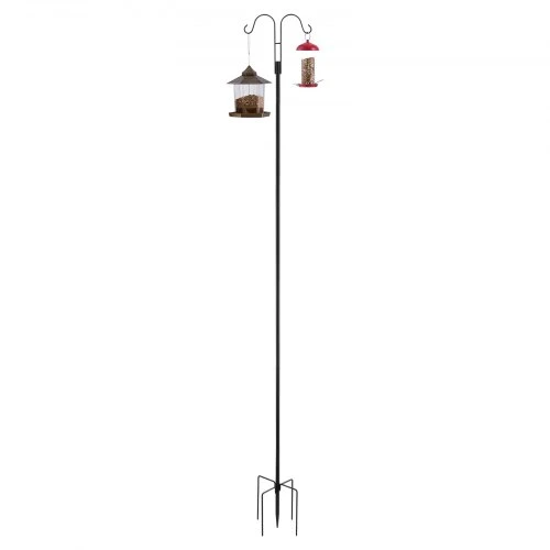 VEVOR Dvigubas kablis lesyklai H004, 8 vnt., juodas, plienas, 30 x 25 x 235 cm
