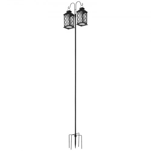 VEVOR Dvigubas kablis lesyklai H004, 8 vnt., juodas, plienas, 30 x 25 x 235 cm