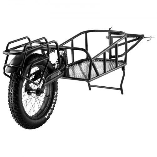 VEVOR Dviračio krovininė priekaba CT906, plieno rėmas, 32 kg, 200 x 48 x 70 cm