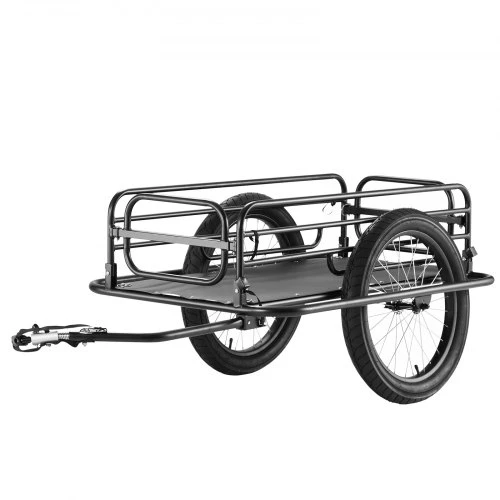 Koduva Dviračio krovininė priekaba VEVOR CT910, anglinis plienas, apkrova iki 125 kg, 163 x 73 x 58 cm