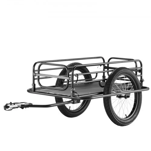 Koduva Dviračio krovininė priekaba VEVOR CT910, anglinis plienas, apkrova iki 125 kg, 163 x 73 x 58 cm