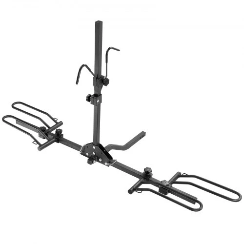 VEVOR Dviračių laikiklis ant kablio, 2 dviračiams, platforminis, iki 36 kg, 82 x 139 x 100 cm