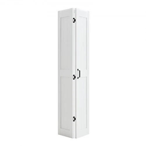Koduva Dvivėrės sulankstomos tvarto durys VEVOR, MDF, baltos, 914 x 2134 mm