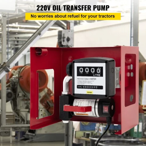 VEVOR Dyzelino perpylimo siurblys VV-FTP-155 su skaitikliu, 300 W, 10-40 l/min