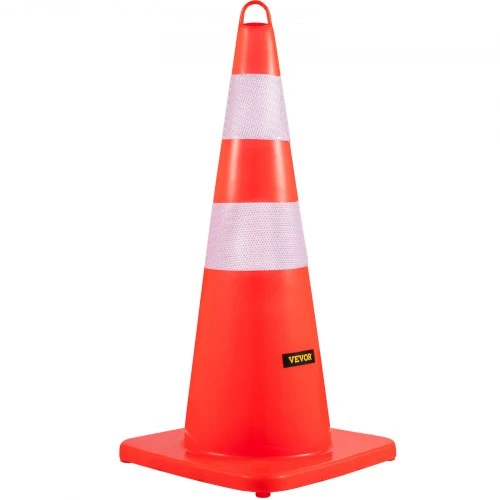 VEVOR Eismo kūgiai, 6 vnt., PVC, oranžiniai, 73 cm