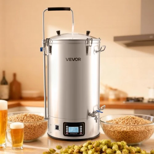 VEVOR Elektrinė alaus virimo sistema DM-N60, 60 l, 3000 W, nerūdijančio plieno, 48 x 45 x 92 cm