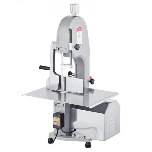 VEVOR Elektrinė kaulų pjovimo mašina HC-250, 1500 W, nerūdijantis plienas ir aliuminio lydinys, 52 x 49,5 x 87,5 cm