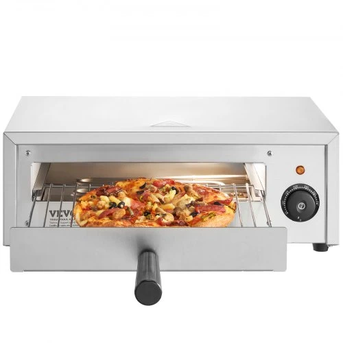 VEVOR Elektrinė picos krosnelė, 1500 W, nerūdijantis plienas, 50 x 38 x 19 cm