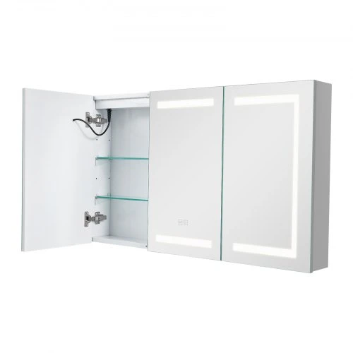 Koduva Elektrinė vonios spintelė su veidrodžiu VEVOR CTT-301, LED, 100 x 60 cm