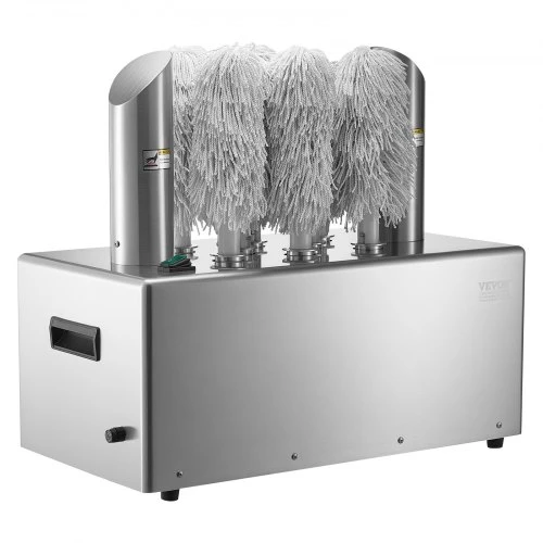VEVOR Elektrinė vyno taurių poliravimo mašina FM-12, 8 šepečiai, 660 puodelių/val., 58 x 31 x 50 cm
