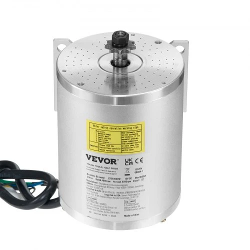 VEVOR Elektrinio bešepetėlio DC variklio rinkinys JZ72V3000W, 3000 W, 72 V, 4900 rpm