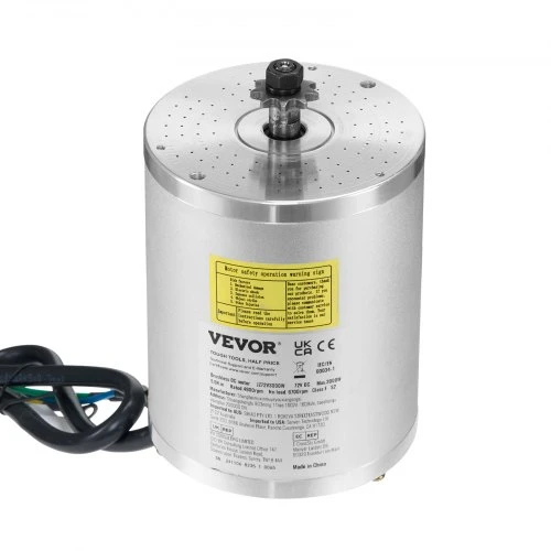 VEVOR Elektrinio bešepetėlio nuolatinės srovės variklio rinkinys JZ72V3000W, 72 V, 3000 W, 4900 aps./min.