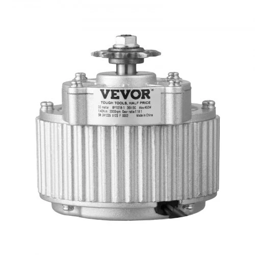 VEVOR Elektrinio dviračio variklio komplektas BY1018-1, 450 W, 36 V, 3000 rpm