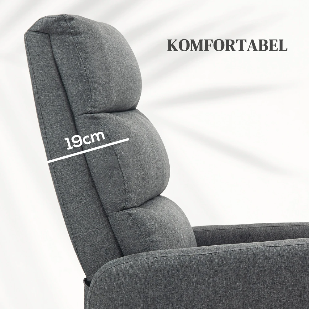 Fotelis Aosom Elektrinis atsistojimo pagalbinis poilsio krėslas, tamsiai pilkas, 150 kg, 62 x 86,5 x 105 cm