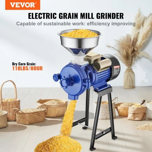 VEVOR Elektrinis grūdų malūnas GM-001, 3000 W, 47 x 26 x 72 cm