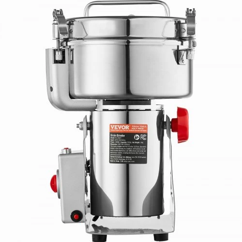 VEVOR Elektrinis grūdų malūnėlis HC-2000Y, 3400 W, 2000 g, nerūdijantis plienas
