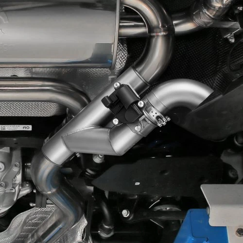 VEVOR Elektrinis išmetimo sklendės komplektas 0303110, 63,5 mm, nerūdijantis plienas, natūralaus metalo