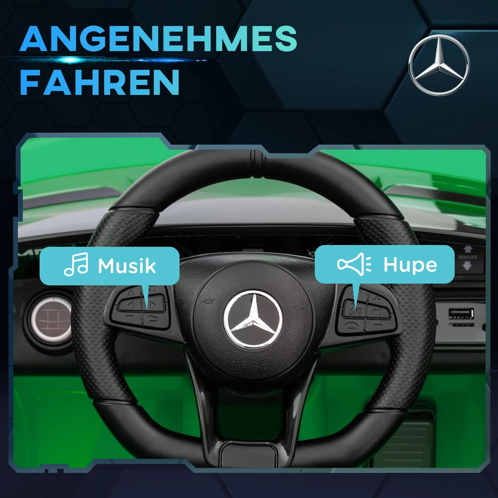 Koduva Elektrinis vaikiškas automobilis Mercedes-Benz AMG GTR, žalias, 108 x 67 x 46 cm