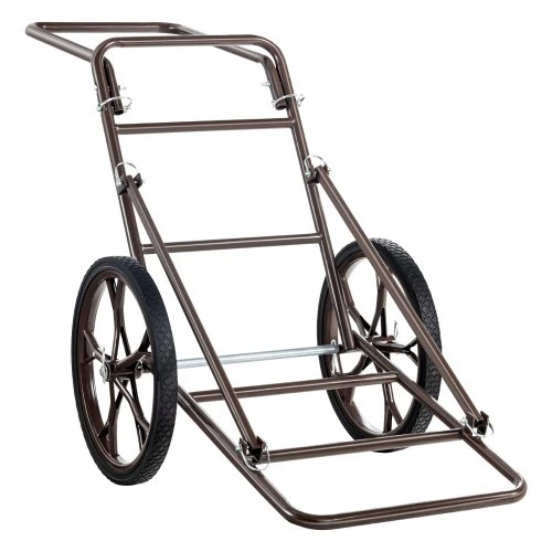 VEVOR Elnių vežimėlis YL1701, sulankstomas, iki 227 kg, geležis, 126 x 63 x 104 cm