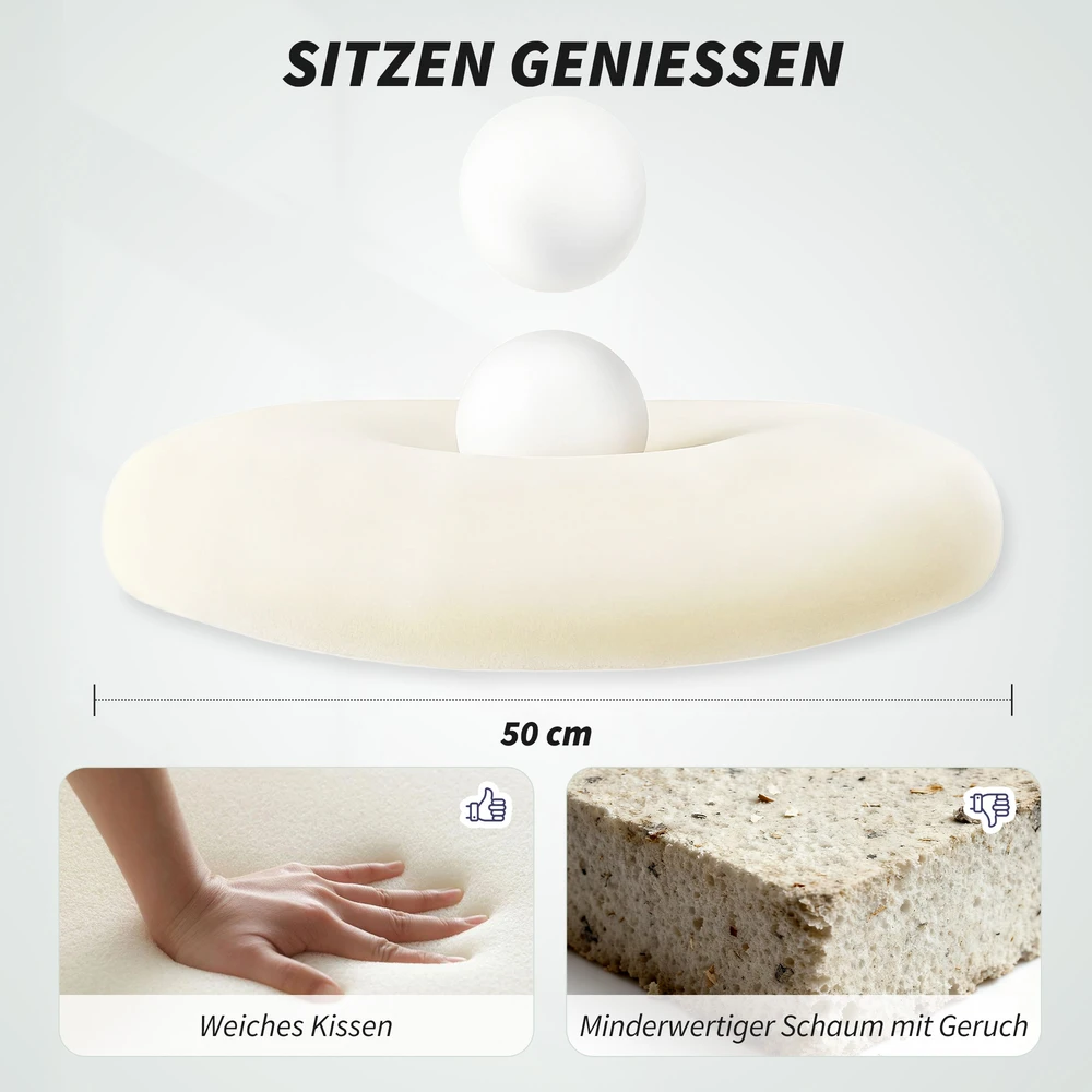 Aosom Ergonominė biuro kėdė su 3D porankiais, tinklo audinys, juoda, 108-118 cm