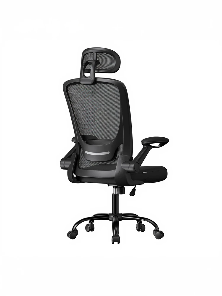 Koduva Ergonominė biuro kėdė su tinkline atrama, supimo funkcija, juoda, 62 x 62,4 x 120,4 cm