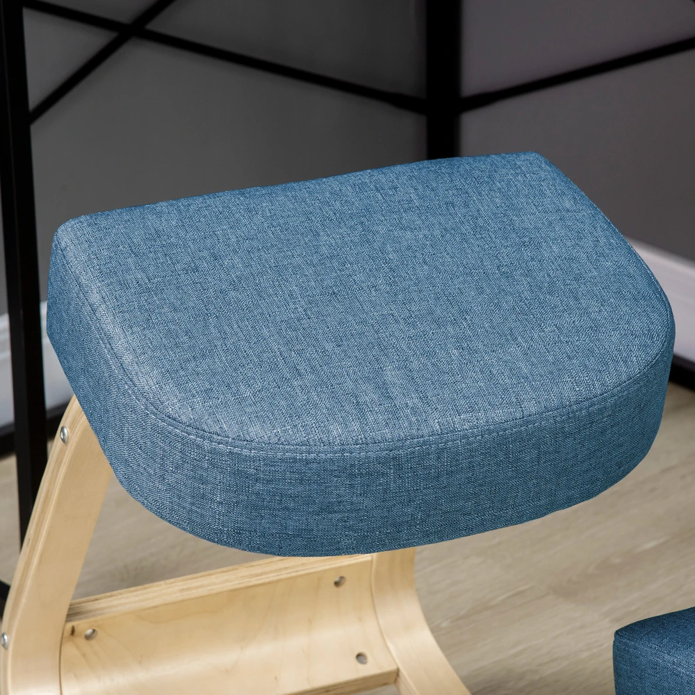 Aosom Ergonomiška kėdė su kelių atrama, mėlyna, iki 120 kg
