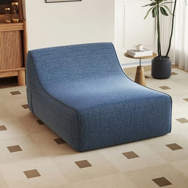 Koduva Ergonomiškas L formos pripučiama sofa mėlyna
