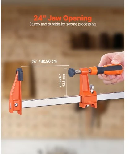 Koduva F formos spaustuvai VEVOR FCA24-2p, 2 vnt., 61 cm, oranžinė / juoda