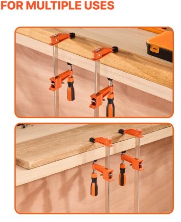 Koduva F formos spaustuvai VEVOR FCA24-2p, 2 vnt., 61 cm, oranžinė / juoda