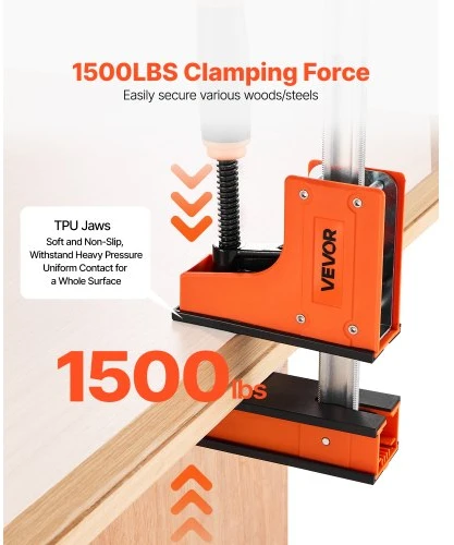 VEVOR F formos spaustuvai medienos darbams, 2 vnt., 91,4 cm, oranžiniai