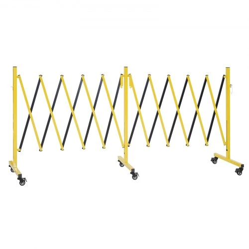 VEVOR Folding barricade, XSJ-S-0006, geltona ir juoda, 5,46 m