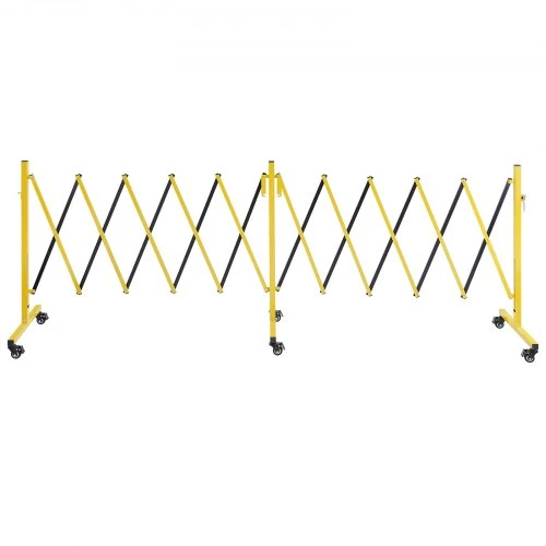 VEVOR Folding barricade, XSJ-S-0006, geltona ir juoda, 5,46 m