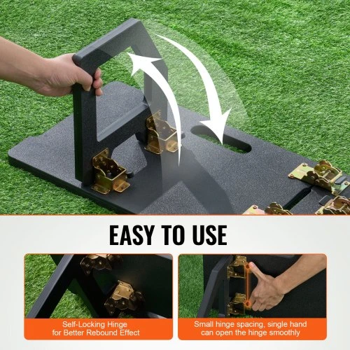 Koduva Futbolo atmušimo lenta VEVOR, HDPE, sulankstoma, 119 x 36 x 10 cm
