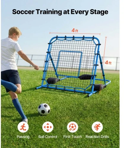 Koduva Futbolo atmušimo tinklas VEVOR DKS-372b, 120 x 114 x 142 cm