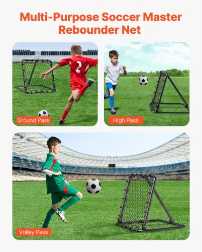 Koduva Futbolo atmušimo tinklas VEVOR, reguliuojamo kampo, 89 x 89 cm