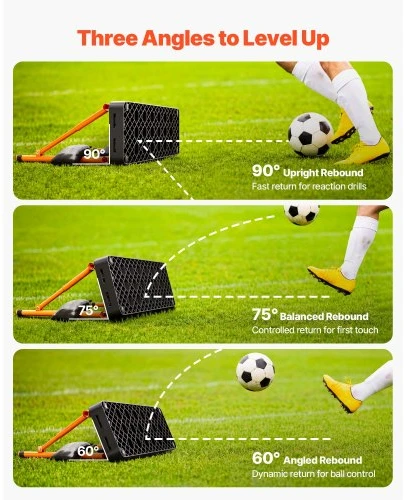 Koduva Futbolo kamuolio atmušimo lenta VEVOR SCR004, 95 x 25 cm, 3 reguliuojami kampai