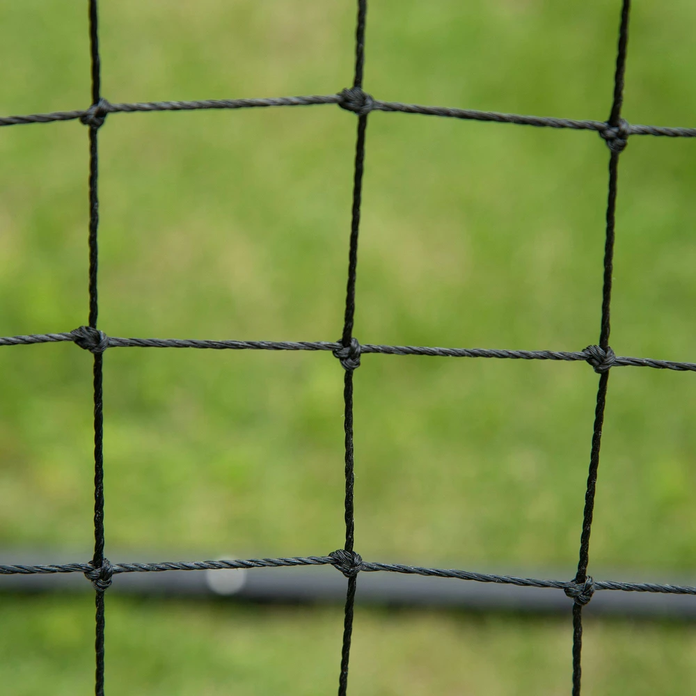 Aosom Futbolo rebounderis, 84 x 84 cm, juodas