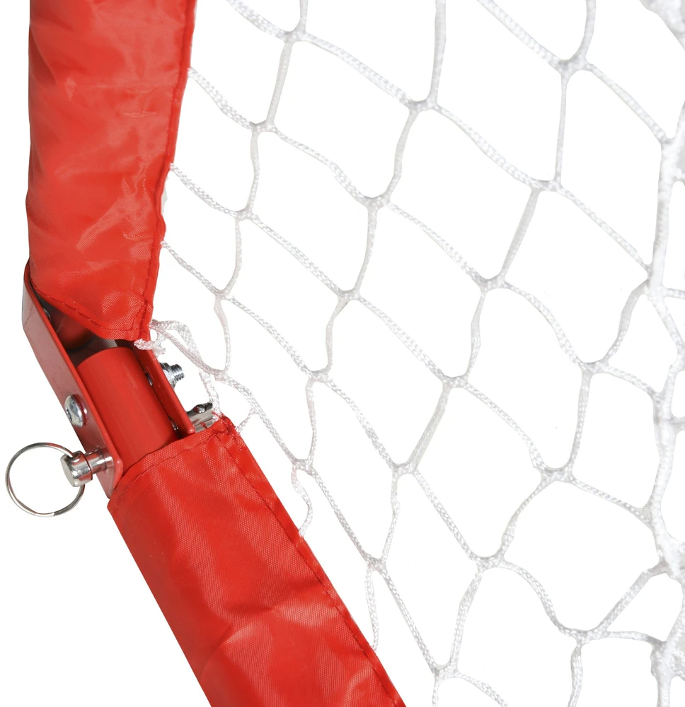 Aosom Futbolo vartų rinkinys, 2 sulankstomi mini vartai, metalinis rėmas, raudona, 90 x 36 x 60 cm