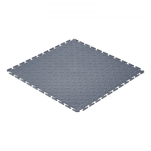 VEVOR Garažo grindų plytelės, 8 vnt., PVC, grafito pilkos, 51 x 51 x 0,5 cm