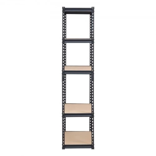 VEVOR Garažo lentyna, 5 pakopų, juoda, plienas/MDF, 91 x 41 x 181 cm, iki 907 kg