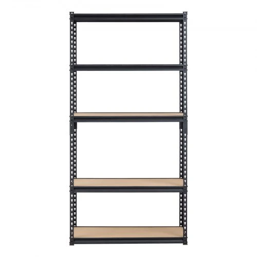 VEVOR Garažo lentyna, 5 pakopų, juoda, plienas/MDF, 91 x 41 x 181 cm, iki 907 kg