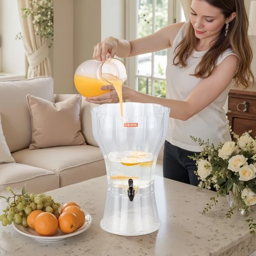 Koduva Gėrimų dozatorius VEVOR, 13 l, skaidrus, PC plastikas