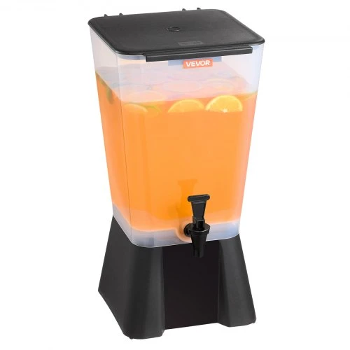 VEVOR Gėrimų dozatorius, 19 l, juodas, PP plastikas