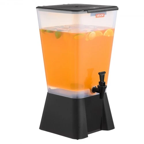 VEVOR Gėrimų dozatorius, 19 l, juodas, PP plastikas