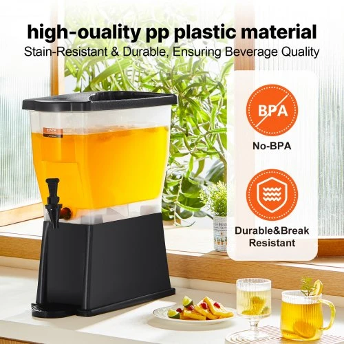 Koduva Gėrimų dozatorius VEVOR su stovu, 11 l, PP plastikas