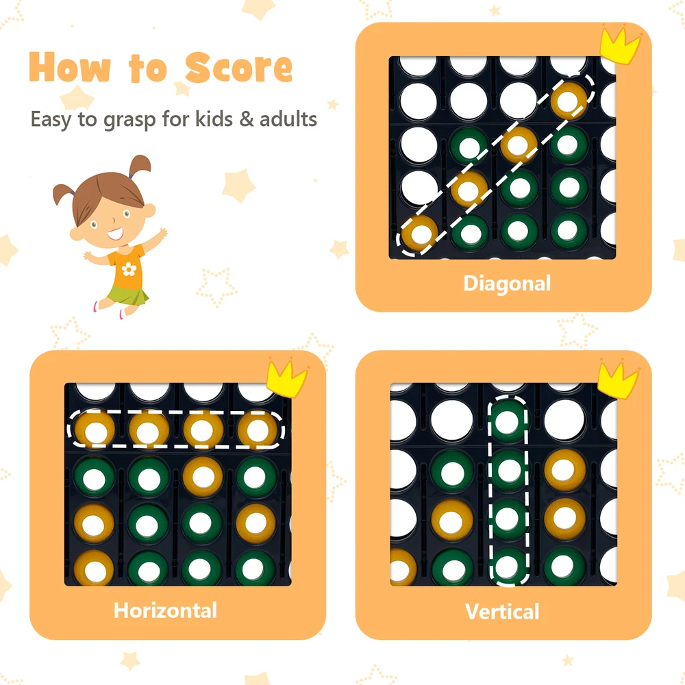 Promotion Giant Connect 4 Jumbo žaidimas baltas